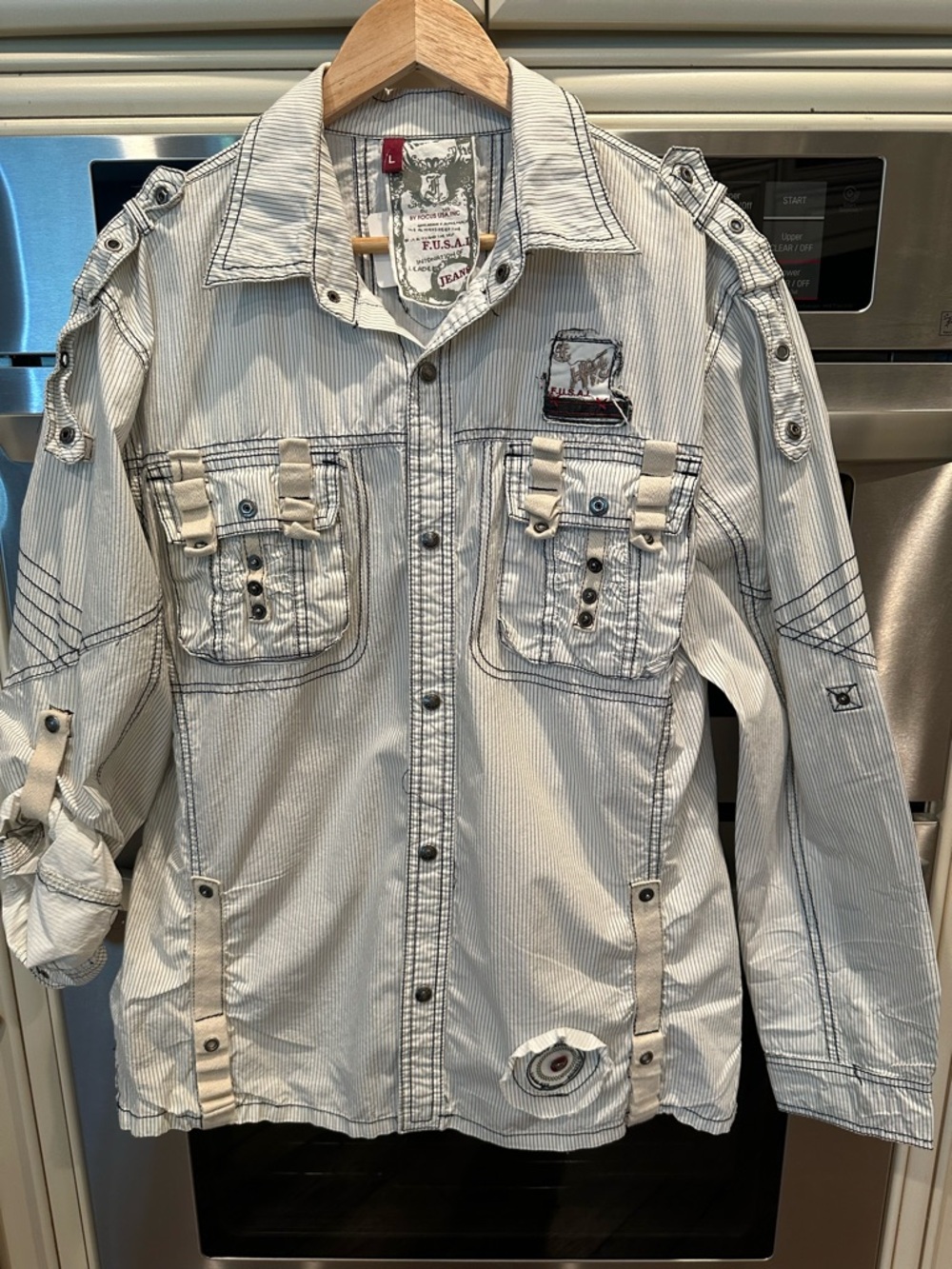 F. U. S. A.I. Jeans Men’s Shirt - Picture 2 of 13